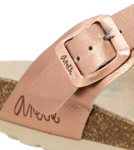 Sandalias Anekke BIO en piel metalizado
