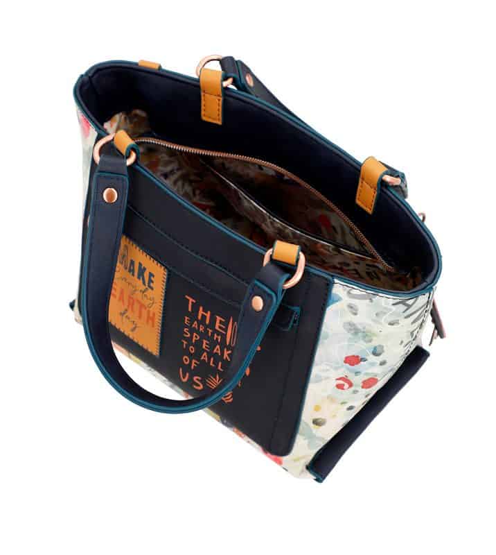 Bolso Tote azul marino Anekke Natura Pachamama