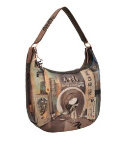 Bolso de hombro Anekke Shoen Brown