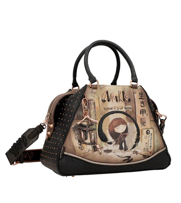 Bolso de asa corta Anekke Shoen Black