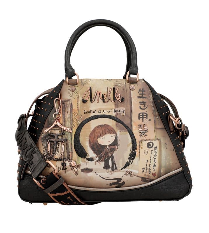 Bolso de asa corta Anekke Shoen Black