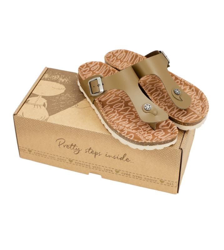 Sandalias verde Anekke