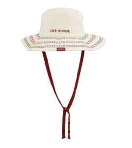 Bucket hat blanco Anekke