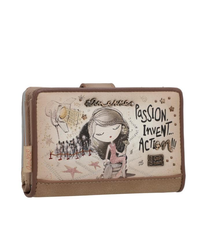 Anekke Billetero Duro 36779-902 Multicolor 14x10x2 Mujer, Accesorio De Viaje