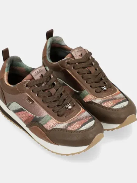 Deportivas marrón estampado Anekke Travel