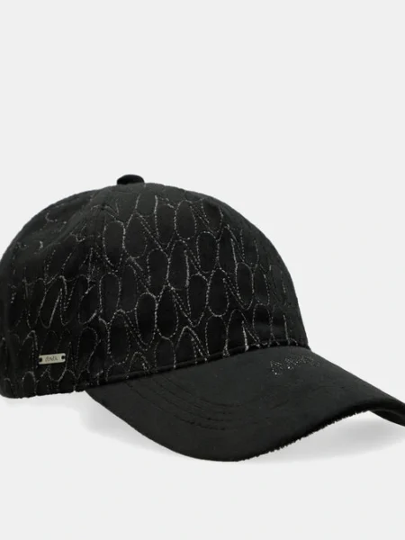 Gorra negra con estampado Anekke