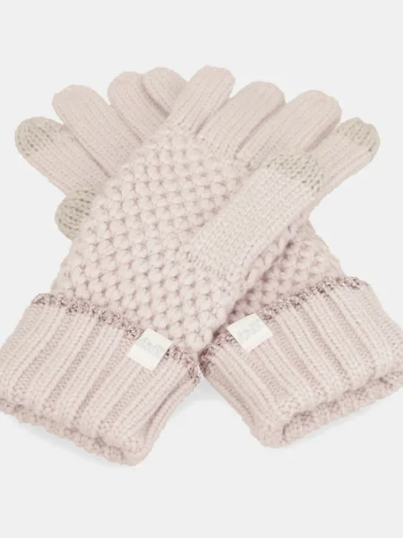 Guantes de punto rosa Anekke