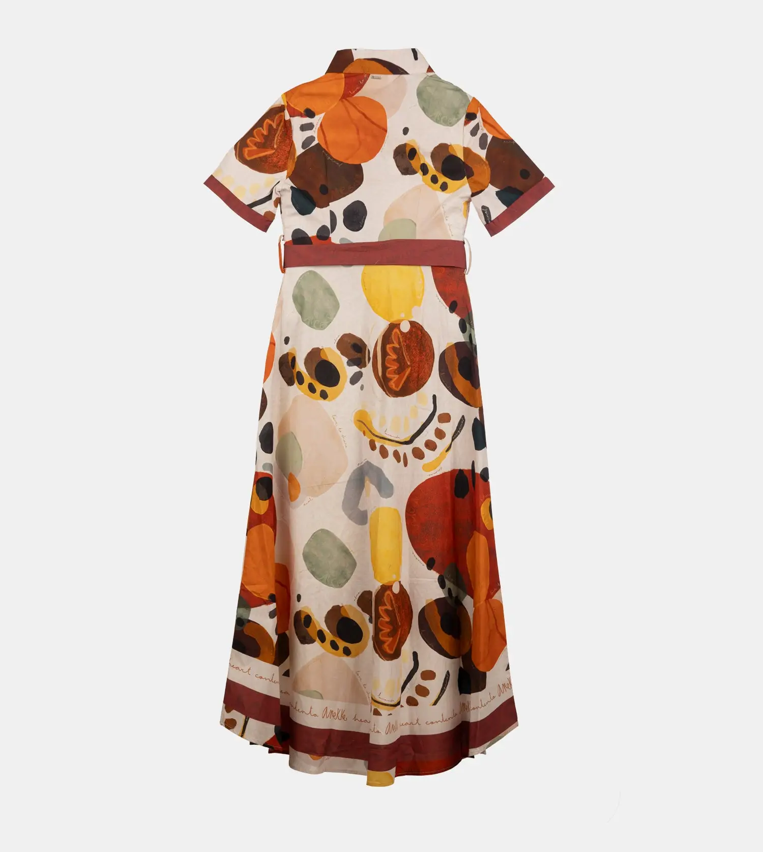 Vestido largo manga corta Anekke Alma