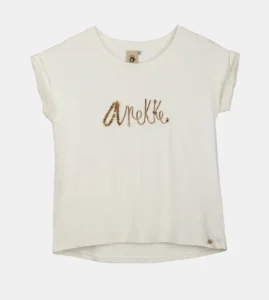 Camiseta manga corta blanca con logo