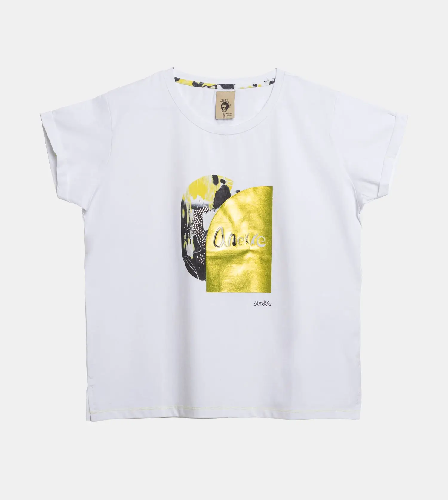 Camiseta manga corta blanca Towanda Anekke