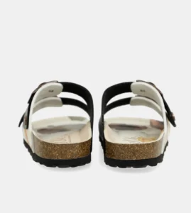 Sandalias Negras Y Blancas Suela Eva