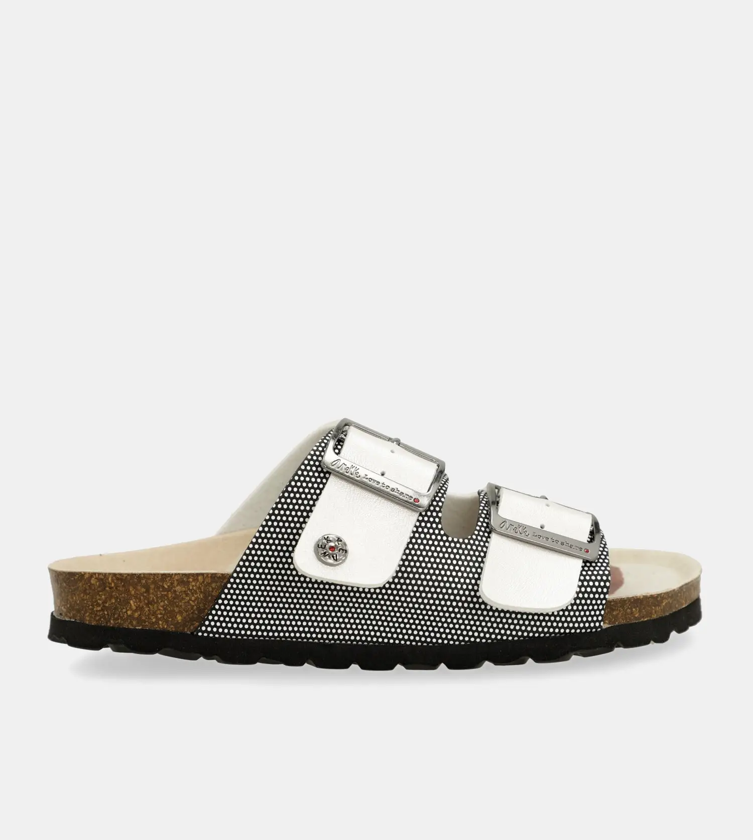 Sandalias Blancas Con Patrón Suela Eva