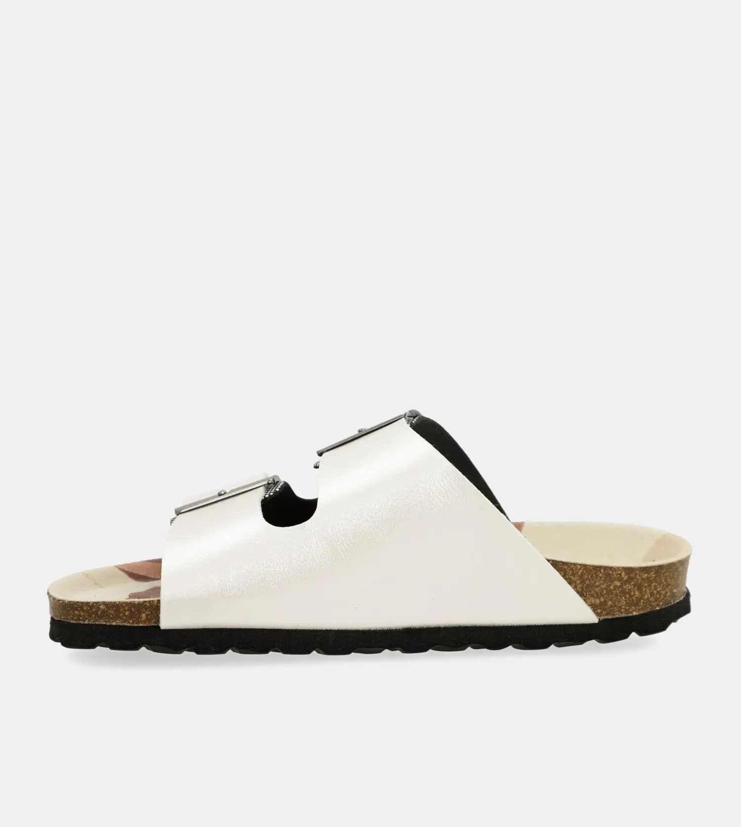 Sandalias Blancas Con Patrón Suela Eva