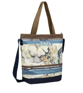 Bolsa De Playa marrón y azul