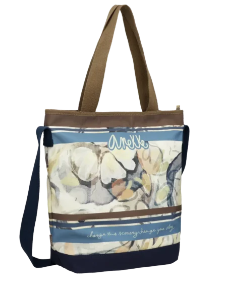 Bolsa De Playa marrón y azul