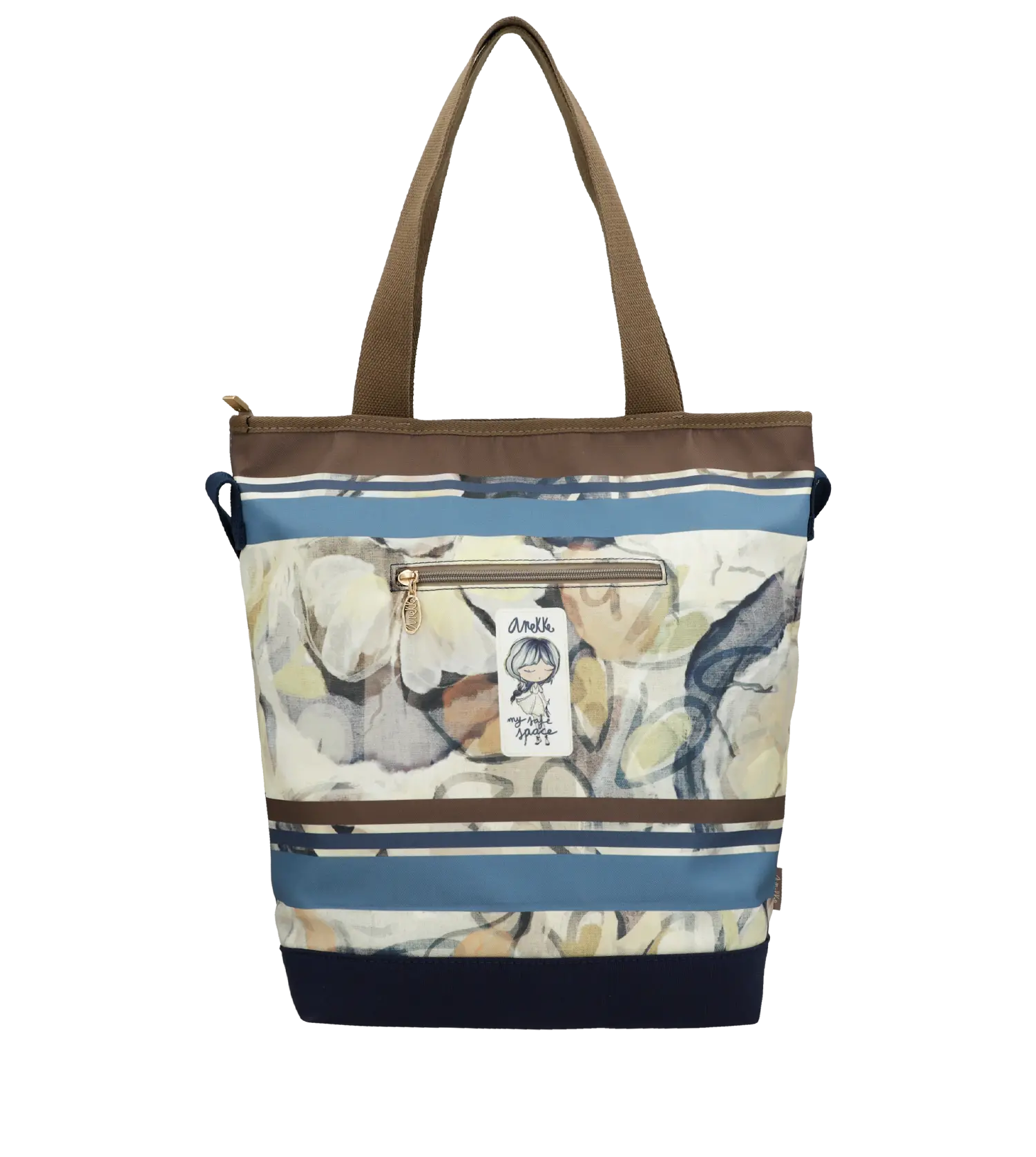 Bolsa De Playa marrón y azul