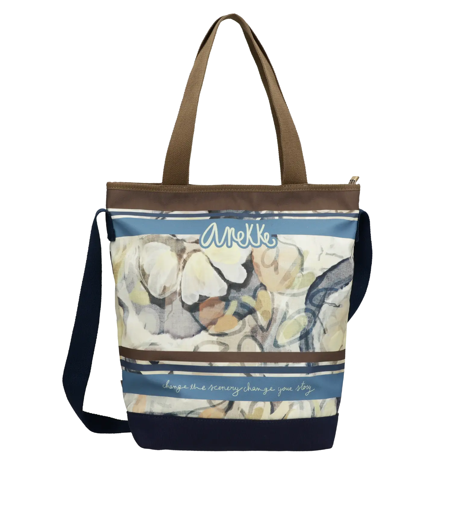 Bolsa De Playa marrón y azul