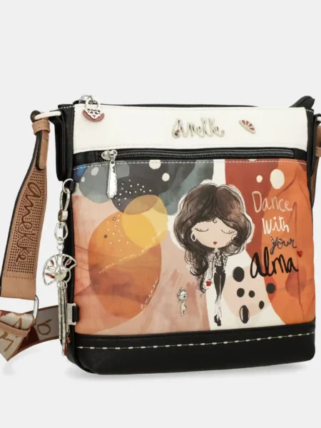 Bandolera con bolsillo frontal Alma