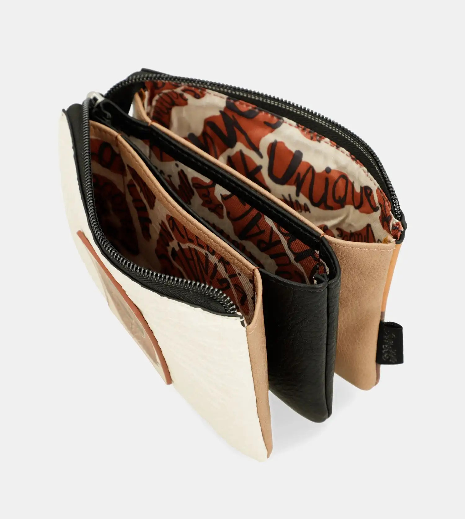 Monedero Anekke Lunares Triple Compartimento