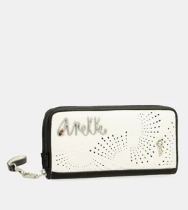 Billetero Anekke Lunares Grande Cremallera RFID