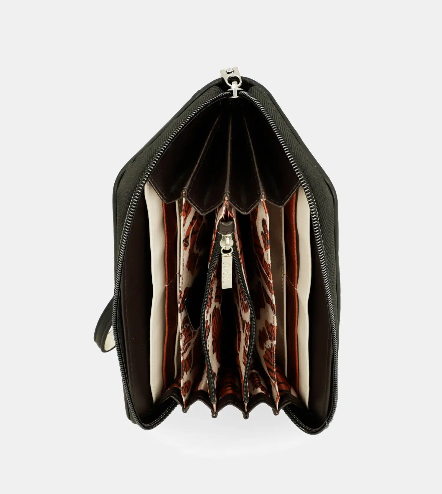 Billetero Anekke Lunares Grande Cremallera RFID