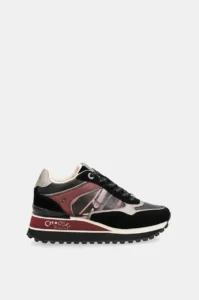 Zapatillas London Antracite burdeos