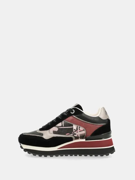 Zapatillas London Antracite burdeos