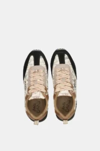 Zapatilla New York Negro-Oro
