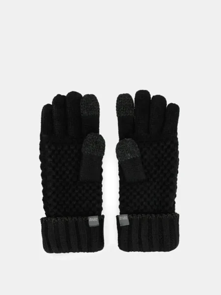 Guantes de punto negro