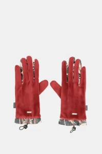 41482-051 Guantes de tejido burdeos