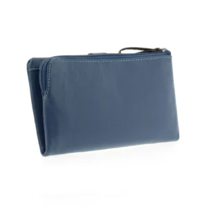 Cartera grande multicolor de piel para mujer - Thumbnail Image 3