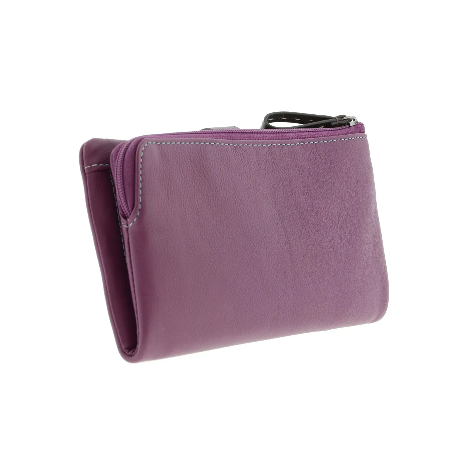 Cartera grande multicolor de piel para mujer - Imagen 24