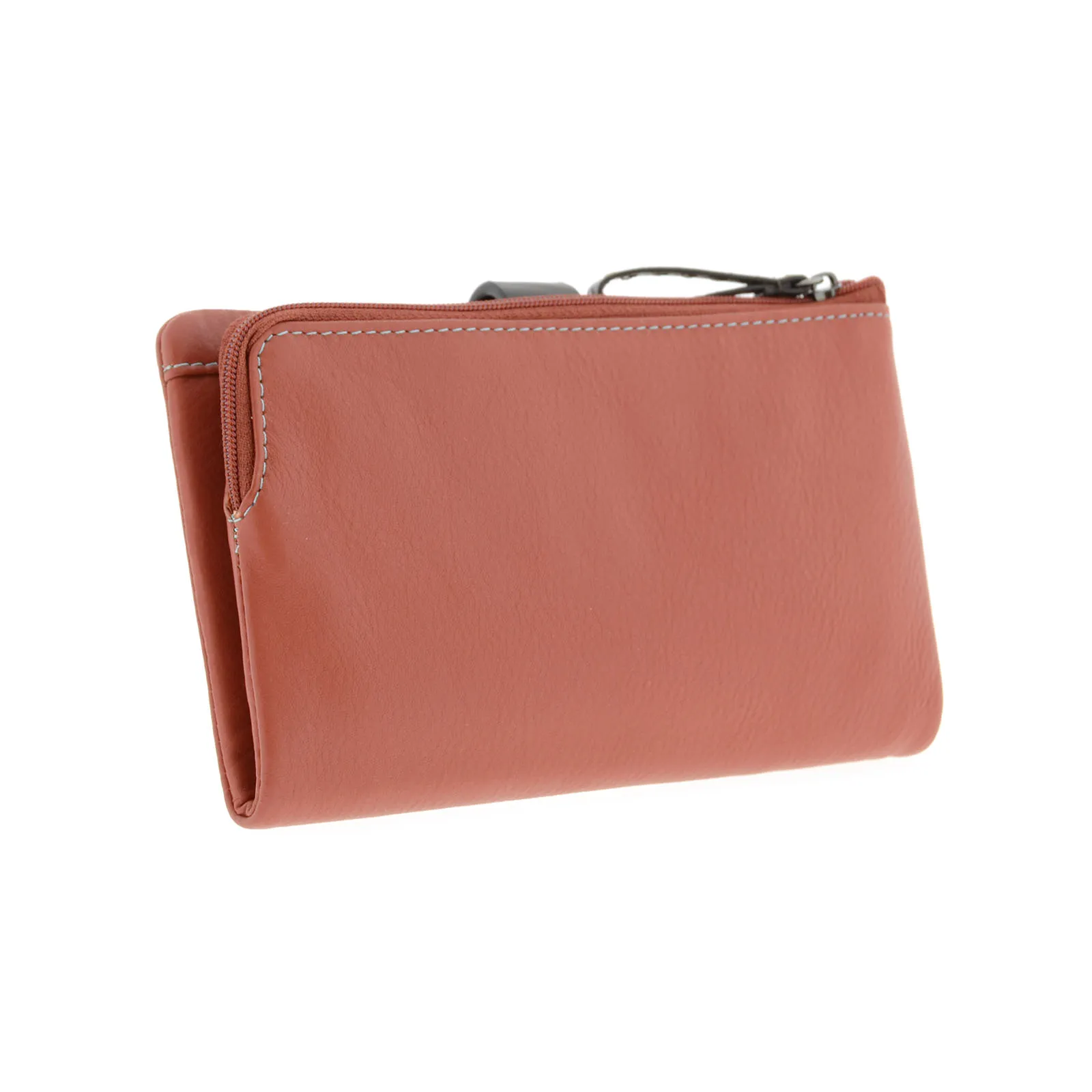 Cartera grande multicolor de piel para mujer - Imagen 14