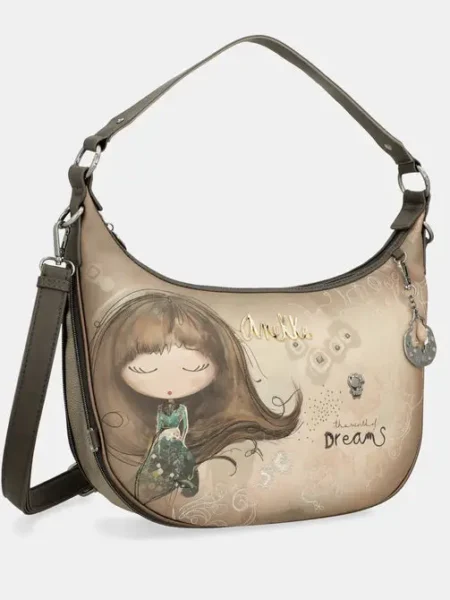 Bolso de hombro ovalado Anekke Real