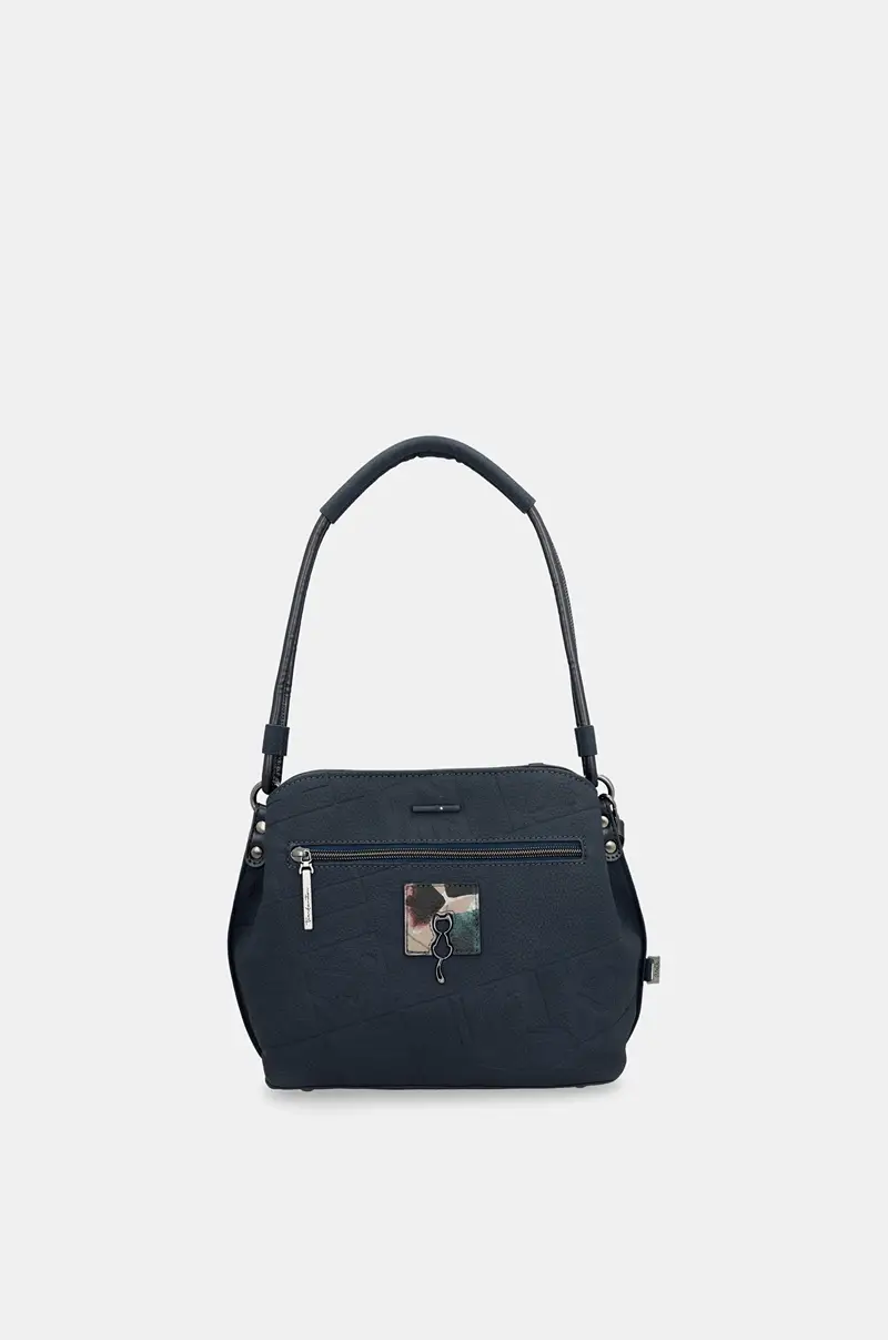 Bolso de hombro azul marino con bandolera Anekke Evolution