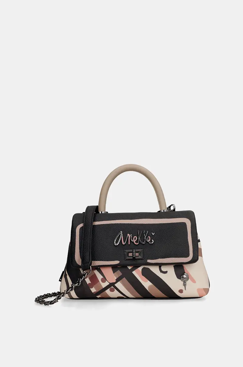 Bolso de mano rectangular con solapa Anekke Parisian