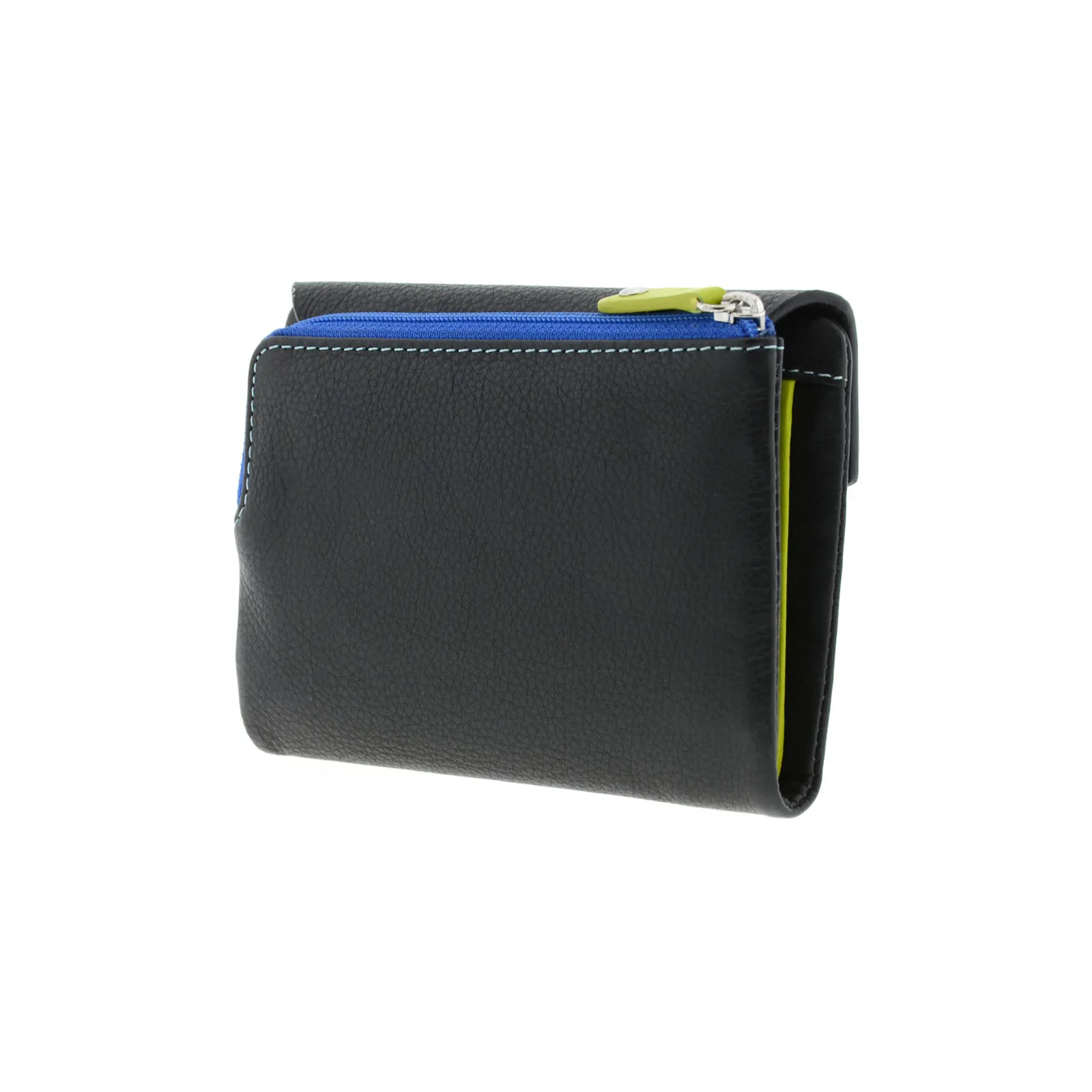 Billetero mediano multicolor de piel para mujer