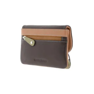 Monedero tarjetero en piel multicolor con solapa - Thumbnail Image 3