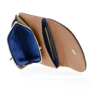 Monedero tarjetero en piel multicolor con solapa - Thumbnail Image 4