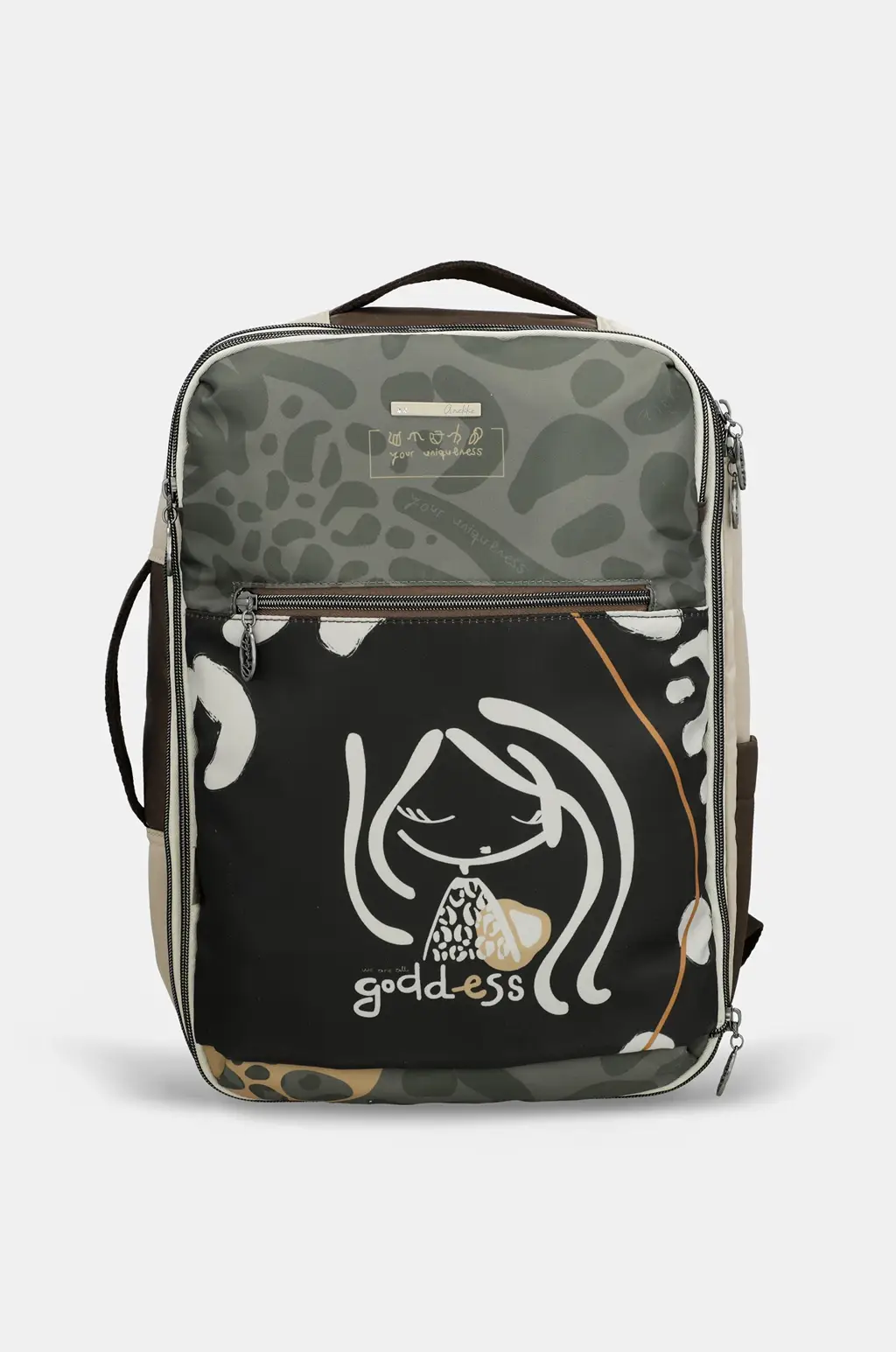 Mochila de viaje estampada Gaia