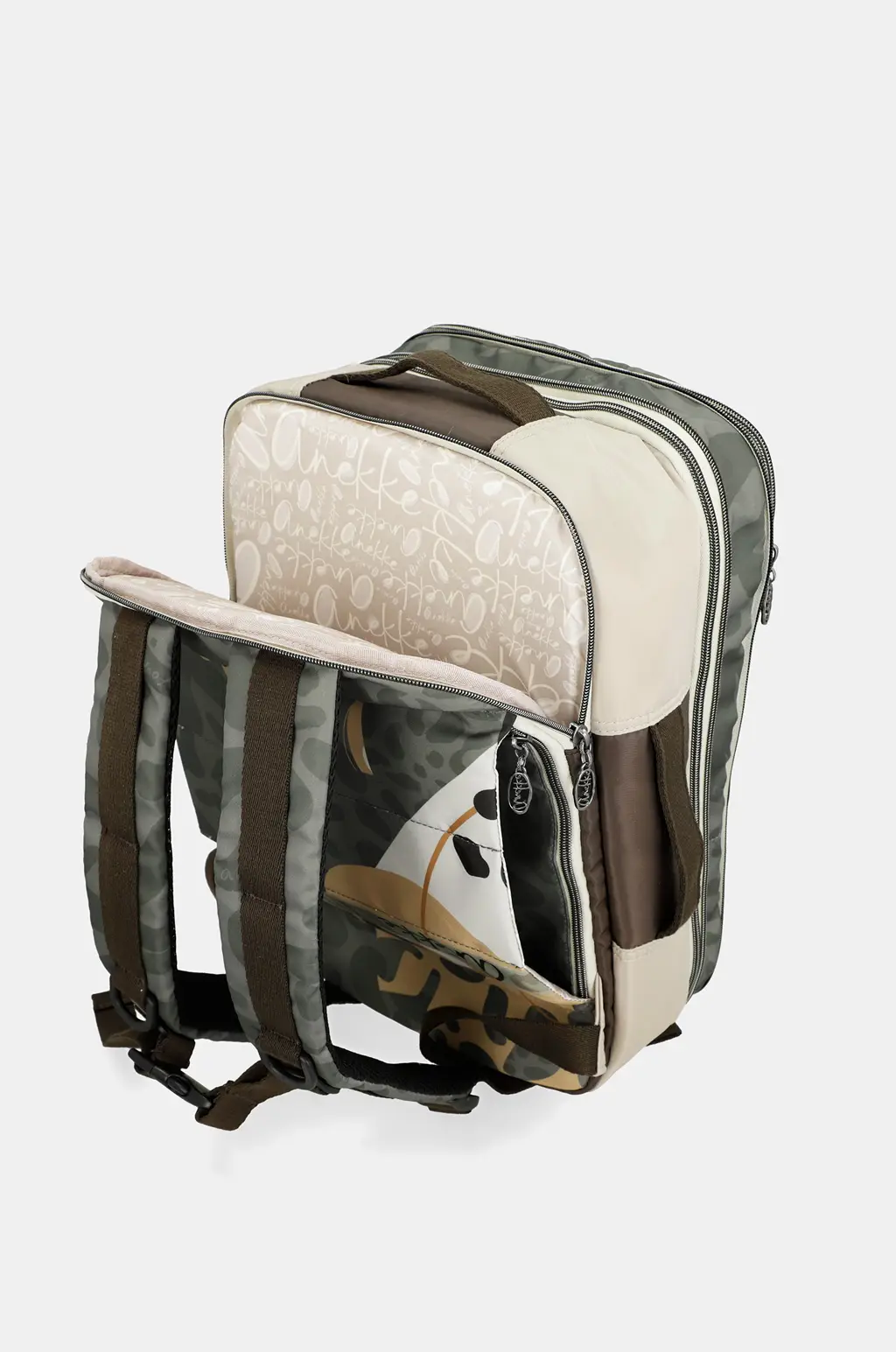 Mochila de viaje estampada Gaia