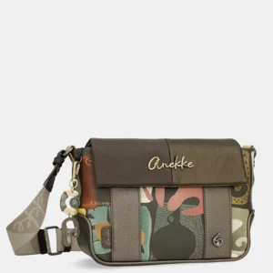 Bandolera estampada con solapa Anekke Amphora