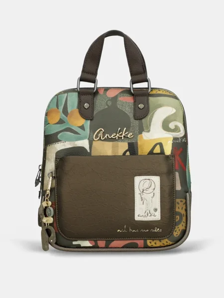 Mochila estampada con asa corta Anekke Amphora