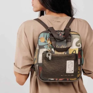 Mochila estampada con asa corta Anekke Amphora