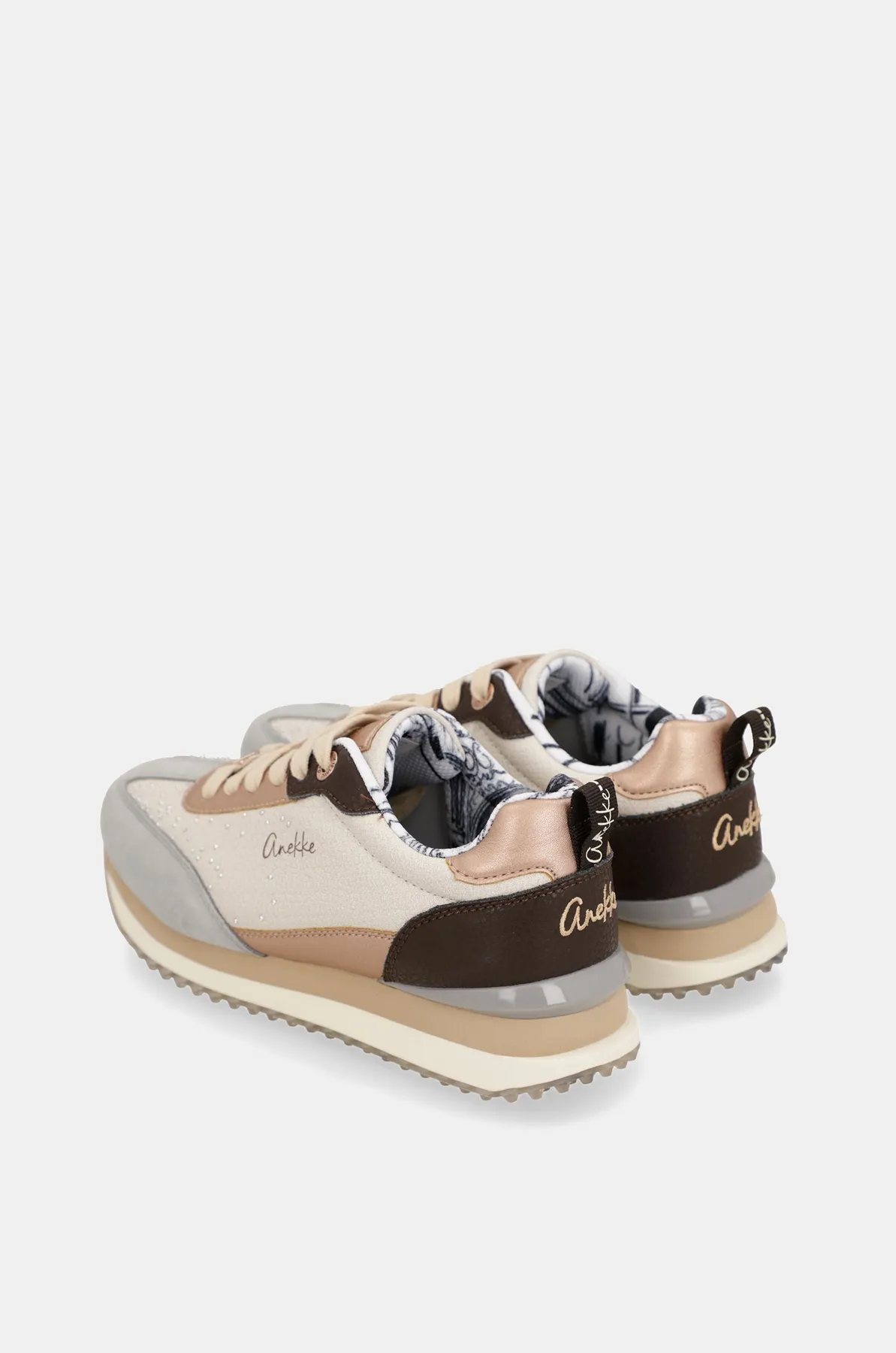 Zapatillas Anekke New York azul y beige