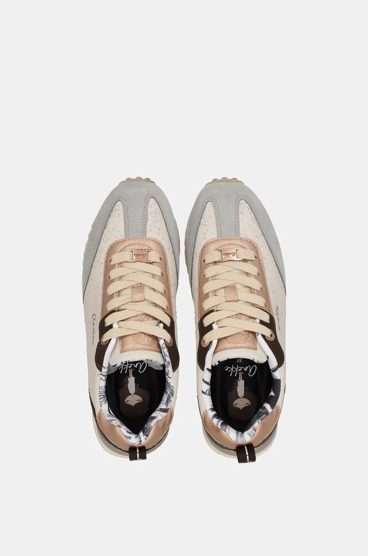 Zapatillas Anekke New York azul y beige