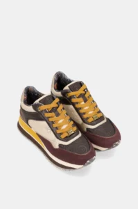 Zapatillas con cuña Anekke London burdeos
