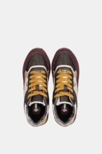 Zapatillas con cuña Anekke London burdeos