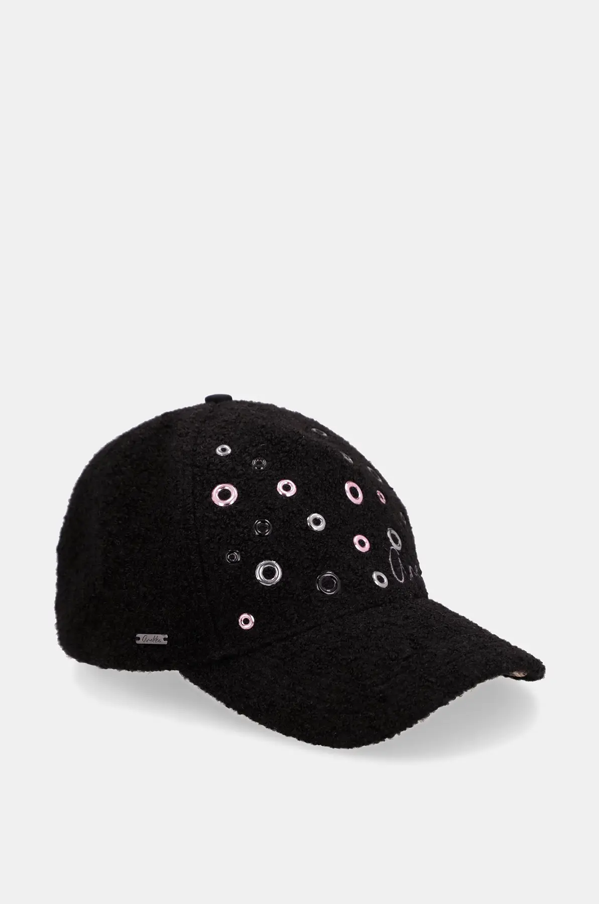 43471-031 Gorra negra Anekke con detalles metálicos