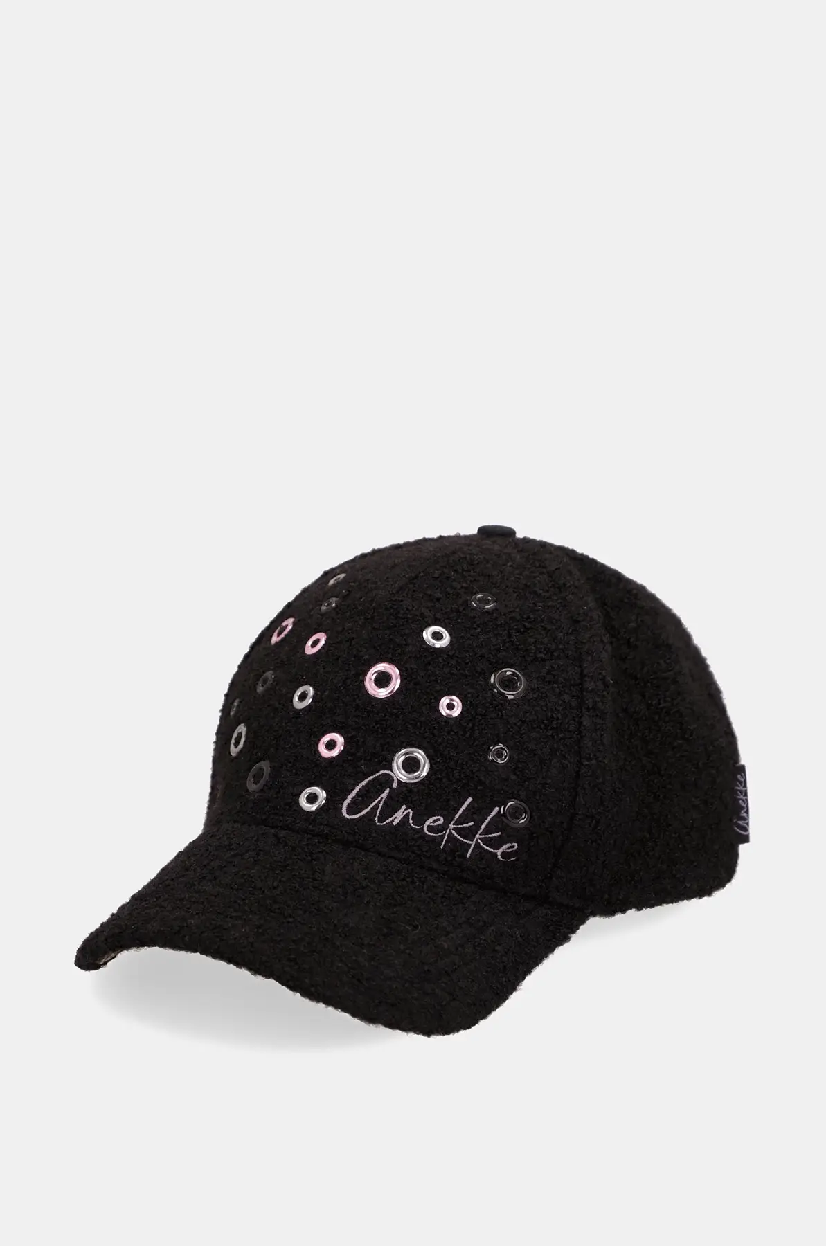 43471-031_2 Gorra negra Anekke con detalles metálicos